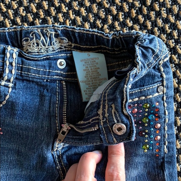 Girls Jewel Jeans by RVT - Picture 5 of 5